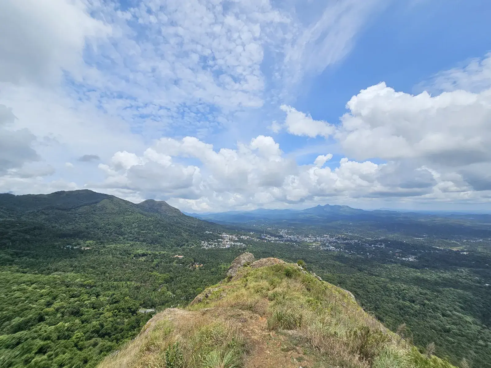 Forested valley seen from Needle Rock View Point near Gudalur, on the way to Mudumalai